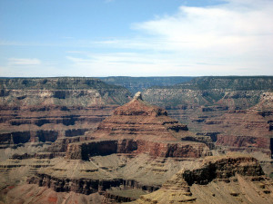 Geologic formation in the desert.